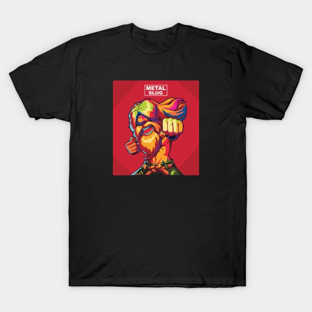 Metal Slug In Wpap Art T-Shirt by Hanafi